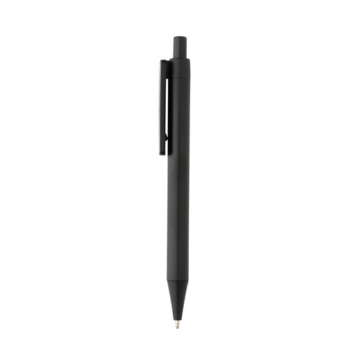 Stylo en ABS recyclé GRS avec clip en bambou - 4
