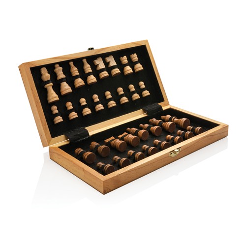marrón Juego de ajedrez plegable Luxury de madera