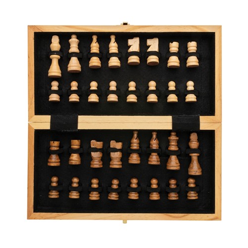 marrón Juego de ajedrez plegable Luxury de madera