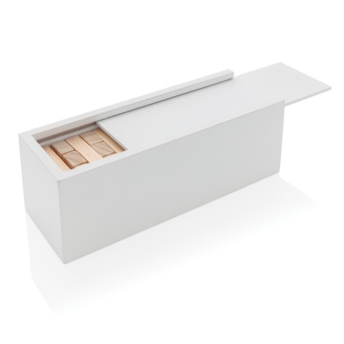 white Juego apilamiento de bloques de madera Deluxe