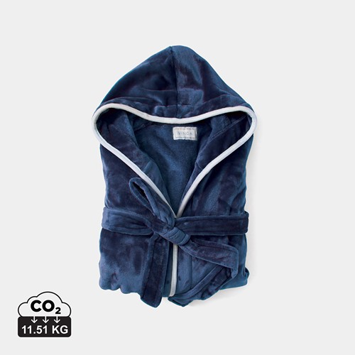 azul marino Albornoz VINGA Louis felpa GRS RPET, S/M