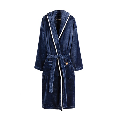 azul marino Albornoz VINGA Louis felpa GRS RPET, L/XL