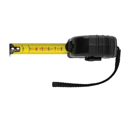 black Flexómetro de plástico reciclado RCS 5M/19 mm