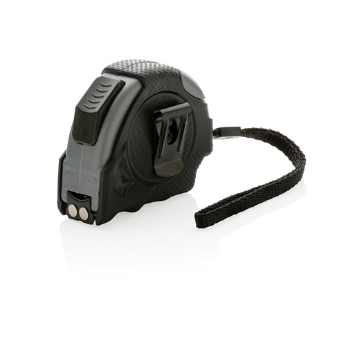 black Flexómetro auto stop RCS plástico reciclado 3m/16mm