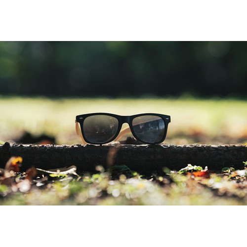 Lunettes de soleil en bambou et plastique recyclé RCS - 6