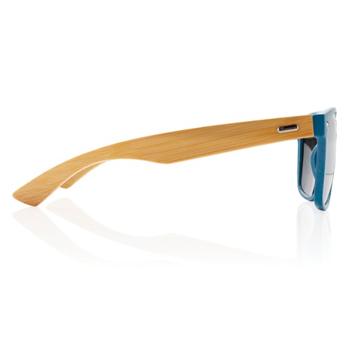 blue Gafas de sol de plástico reciclado bambú y RCS