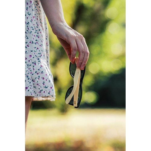 Lunettes de soleil en bambou et plastique recyclé RCS - 8