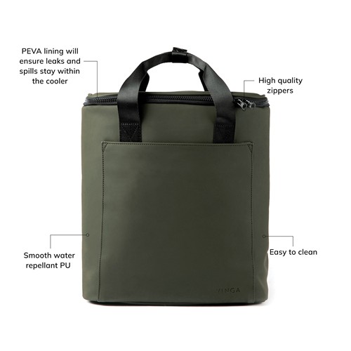 green VINGA Mochila nevera trail Baltimore