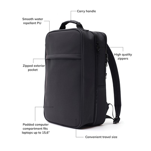 black Mochila de viaje VENGA Baltimore RCS