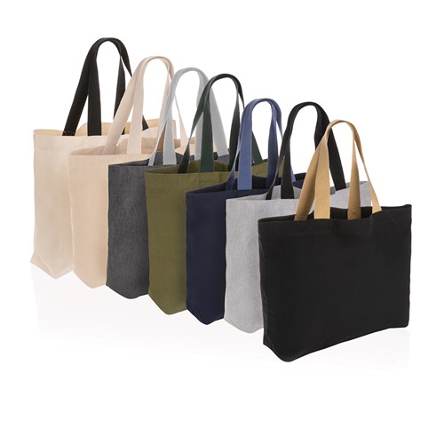 black Tote grande de lona de 240 g/m² Impact Aware™ sin teñir