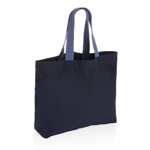 azul marino Tote grande de lona de 240 g/m² Impact Aware™ sin teñir