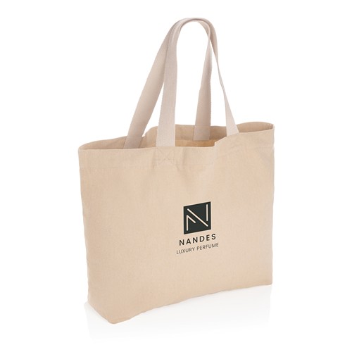 marrón Tote grande de lona de 240 g/m² Impact Aware™ sin teñir