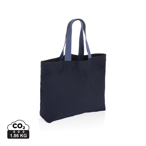 azul marino Tote grande de lona de 240 g/m² Impact Aware™ sin teñir