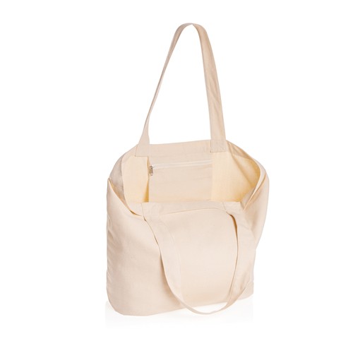 de blanco Bolsa compra de lona Impact Aware™ de 240 g/m² con bolsillo