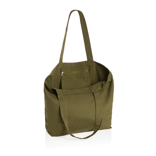 green Bolsa compra de lona Impact Aware™ de 240 g/m² con bolsillo