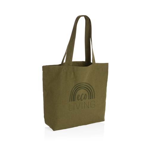 green Bolsa compra de lona Impact Aware™ de 240 g/m² con bolsillo