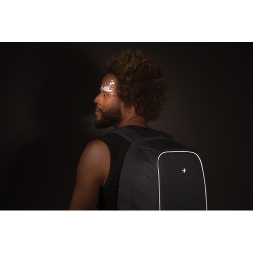 black Mochila para portátil de 15,6