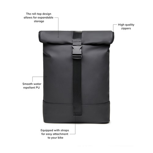 black Mochila VINGA de bici Baltimore RCS