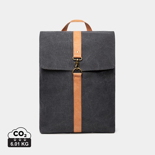 black Mochila VINGA Bosler GRS lona reciclada