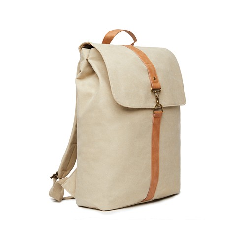beis Mochila VINGA Bosler GRS lona reciclada