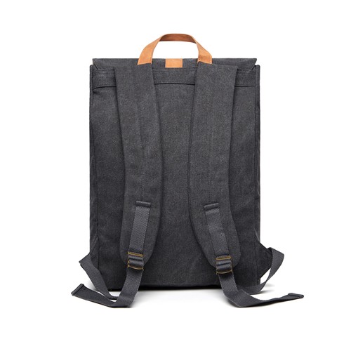 black Mochila VINGA Bosler GRS lona reciclada