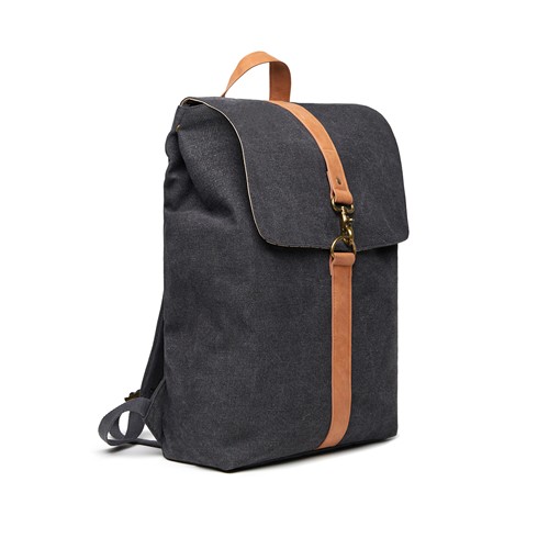 black Mochila VINGA Bosler GRS lona reciclada