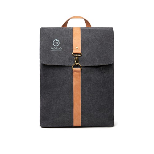 black Mochila VINGA Bosler GRS lona reciclada