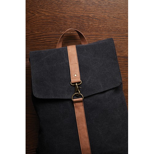 black Mochila VINGA Bosler GRS lona reciclada