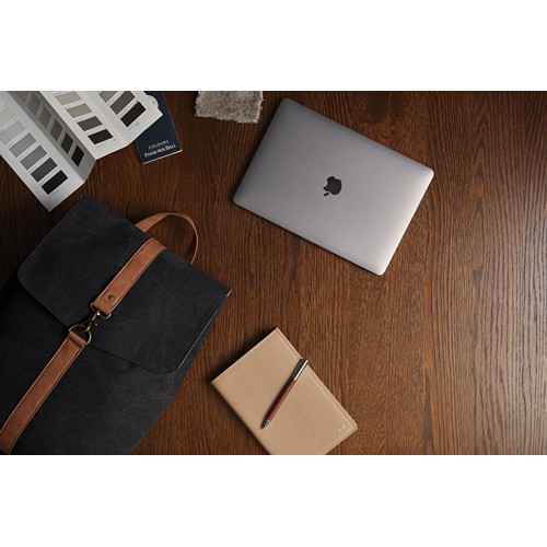black Mochila VINGA Bosler GRS lona reciclada
