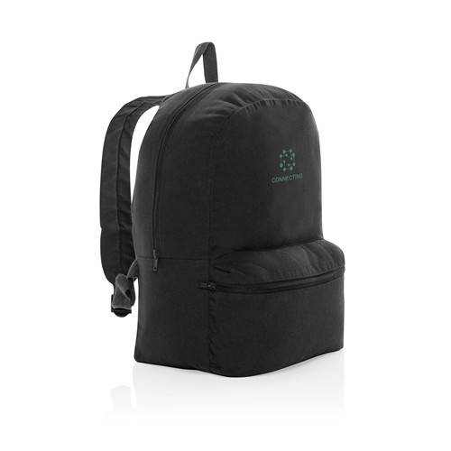 black Mochila de lona Impact Aware™ de 285 g/m² sin teñir