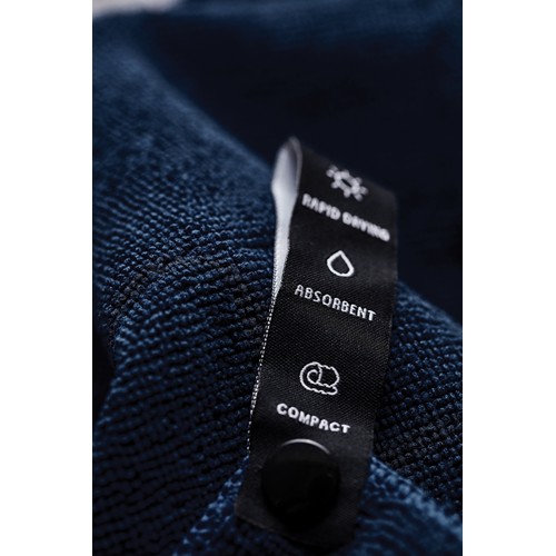 blue VINGA toalla seca activa grande GRS RPET