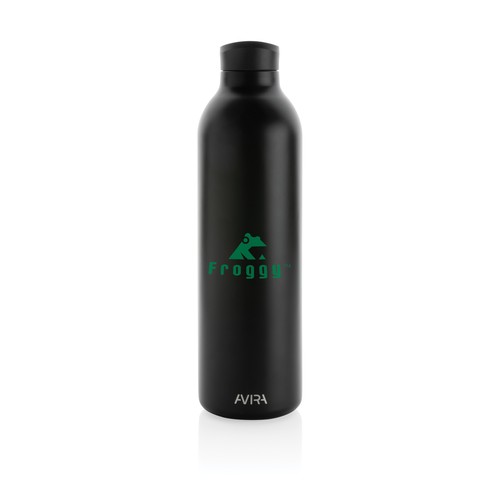 black Botella Avira Avior 1L de acero RCS