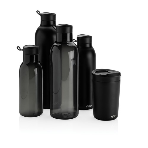 black Botella Avira Avior 1L de acero RCS
