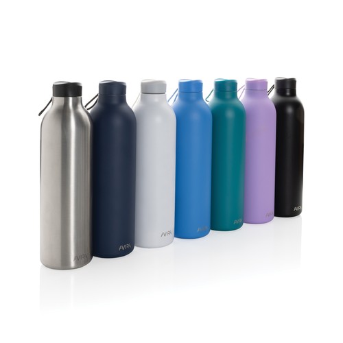 black Botella Avira Avior 1L de acero RCS