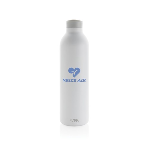 white Botella Avira Avior 1L de acero RCS