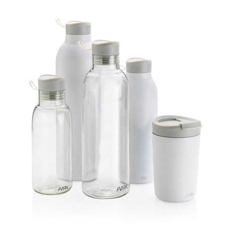white Botella Avira Avior 1L de acero RCS
