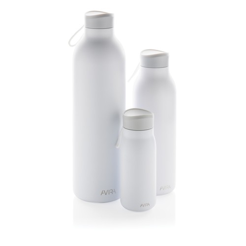 white Botella Avira Avior 1L de acero RCS