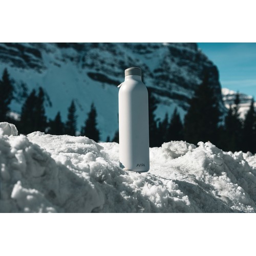 white Botella Avira Avior 1L de acero RCS