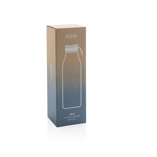 transparente Botella Avira Atik RCS PET Reciclado 1L