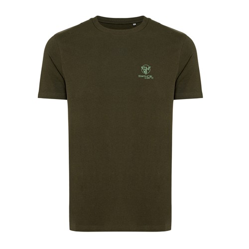 kaki Camiseta IQONIQ Bryce algodón reciclado