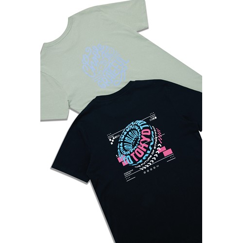 black Camiseta IQONIQ Bryce algodón reciclado