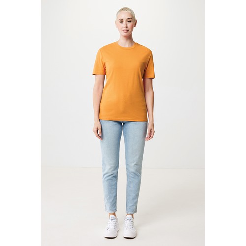 naranja sunset Camiseta IQONIQ Bryce algodón reciclado