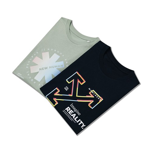 black Camiseta IQONIQ Bryce algodón reciclado