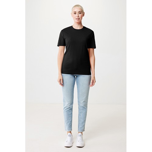 black Camiseta IQONIQ Bryce algodón reciclado