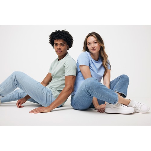 azul celeste Camiseta IQONIQ Bryce algodón reciclado