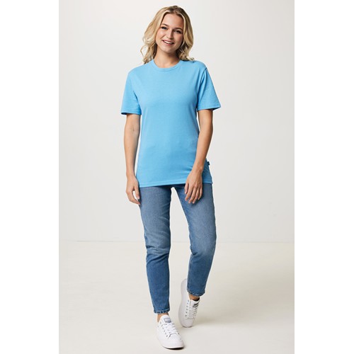 azul claro Camiseta IQONIQ Bryce algodón reciclado