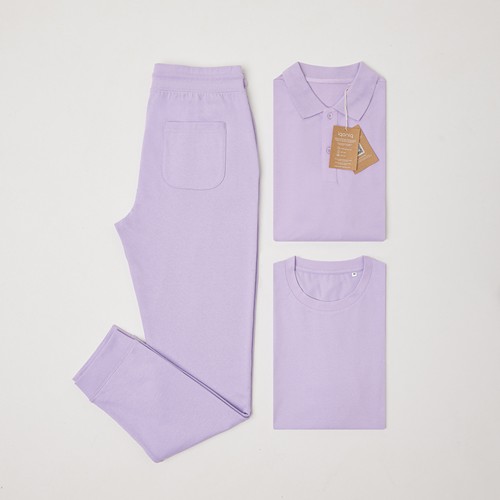 lavanda Camiseta IQONIQ Bryce algodón reciclado