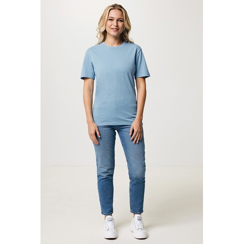 azul celeste Camiseta IQONIQ Bryce algodón reciclado