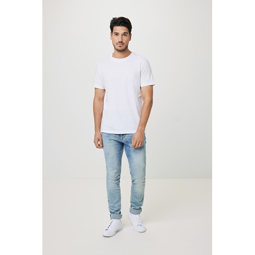 white Camiseta IQONIQ Bryce algodón reciclado