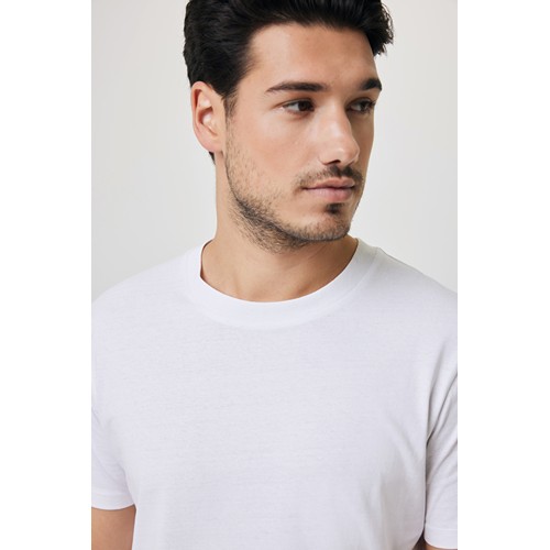 white Camiseta IQONIQ Bryce algodón reciclado